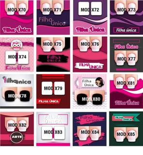 200 Cartão para fazer Joias de Unha Fila Única com Saquinho