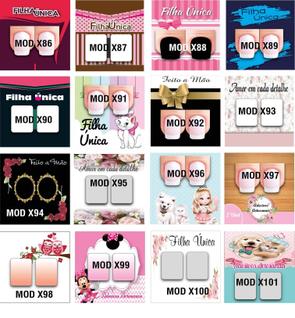 200 Cartões De Unha Artesanal Película Cartelas Filha Única