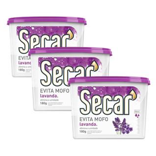 3 Antimofo Secar 180g Antiumidade Para Closet Guarda Roupas Armários Gavetas Biblioteca Sa