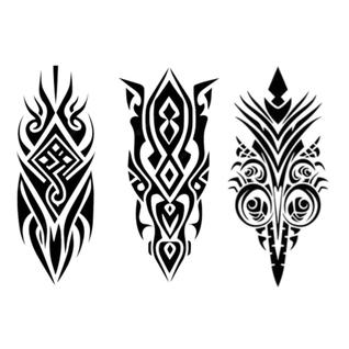 3 Tatuagens Temporaria Tribal Mod 2