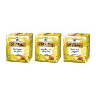 30 Sachês, Chá Twinings, Limão com Gengibre
