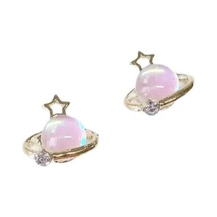 3D Estilo Punk Saturno Strass Nail Art 10pcs Liga Aurora Planet Glitter DIY Para Unhas Acr