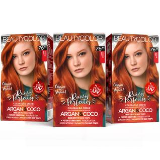 3un Coloração Beautycolor 76.44 Ruivo Absoluto