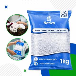 4 KG Percarbonato De Sódio Alvejante Tira Manchas Roupas Brancas e Coloridas Clareador Pó 