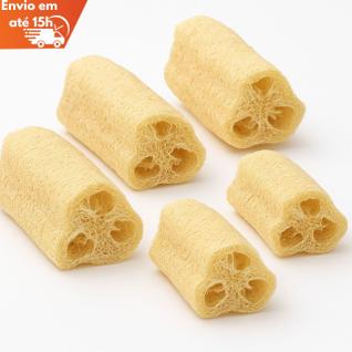 5 Esponja Bucha Vegetal Natural Banho Esfoliação