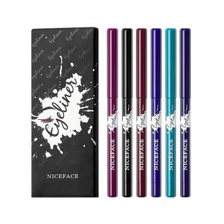 6 cores cor fosca delineador lápis delineador caneta gel delineador labial caneta sombra p