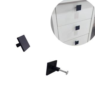 8 Puxador de Gaveta e Armários Preto Fosco Alta Qualidade