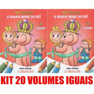 A Roupa Nova Do Rei Livro Para Pintar Kit 20 Vols. Lembranci