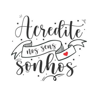 Adesivo De Parede Decorativo Frases Acredite Nos Seus Sonhos Motivação