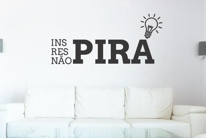 Adesivo Decorativo de Parede Frase Inspire, Respire...