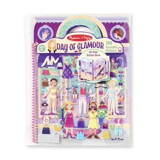 Adesivo Livro de atividades Melissa & Doug Day of Glamour com 196 adesivos