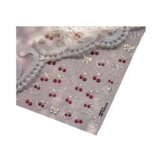 Adesivos 3D Para Unhas Cherry: Decoração De Verão DIY Com Estrelas Vermelhas Simples E Dup