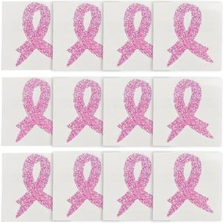 Adesivos de tatuagem corporal Fun Express Breast Cancer Awareness