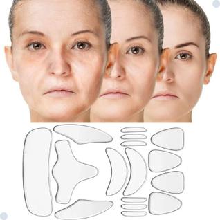 Adesivos Estéticos Para Expressão Facial Reduz Rugas Periorais E Frontais Silicone Médico 