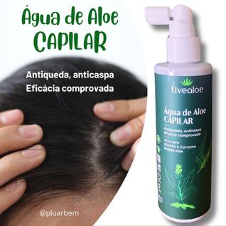 Água de Aloe Capilar Antiqueda Anticaspa 200ml Livealoe
