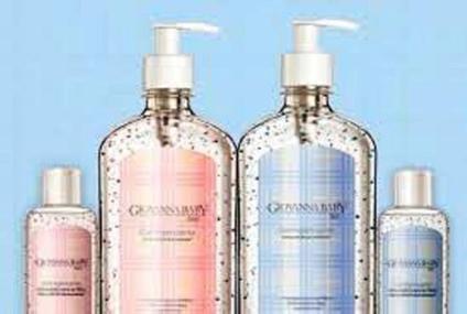 Álcool Em Gel Higienizante Giovanna Baby 500ml 70º 02 Un COM PUMP (1 Rosa e 1 Azul) e de 6