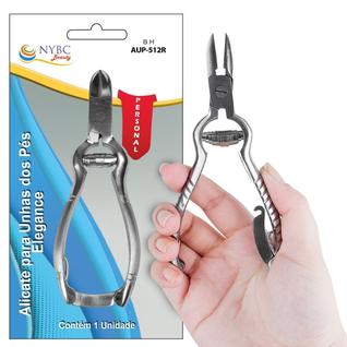 Alicate Unha Pé Profissional Aço Inox Prata NYBC Beauty + Capa
