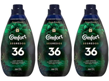 Amaciante Comfort Concentrado Segredos 36 1,5L