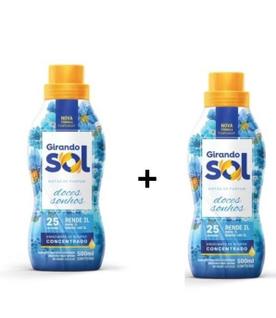 Amaciante de Roupas Concentrado 500ml -Girando Sol (Coco Baunilha Hipoalergenico Doces Son