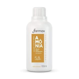AMÔNIA LÍQUIDA 100ML FARMAX - Descolorante para Pelos