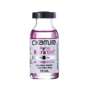 Ampola Autoaquecida Phytokeratin Ckamura Efeito Liso 15ml