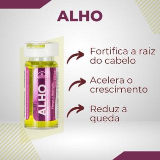 Ampola de Alho Fortalece a Raiz Capila e Alivia a Coceira - Kit com 12 unidades