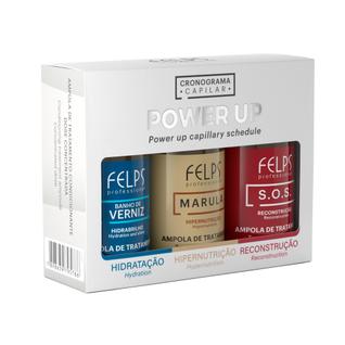 Ampolas de Cronograma Capilar 3 em 1 Felps Professional - 3x15mL