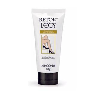 Anaconda Retok Legs Maquiagem para Pernas Efeito Meia Calça Claro 60g