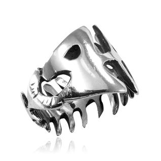 Anel de Espinha de Peixe Em Prata - 15567
