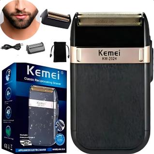 Aparador Barbeador Kemei KM-2024, Original e Profissional para Barba e Cabelo