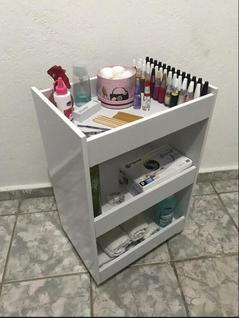 Aparador com rodinha  Para Guardar Utencilios de área de serviço Para shampoo