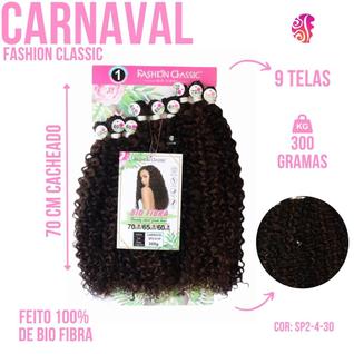 Aplique Cabelo Cacheado Bio Fibra / Vegetal - Fashion Classic - Carnaval - Para O Dia A Di