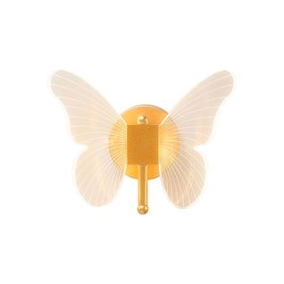 Arandela Borboleta LED 3 Cores Dourado 3W Bivolt