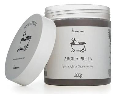 Argila Preta Para Corpo E Rosto 300g Via Aroma Tipo de pele Normal