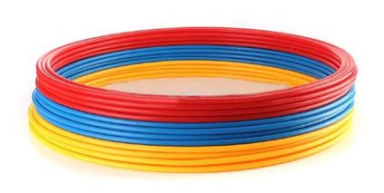 Argolas para circuito de agilidade e treino funcional - kit 08 pçs