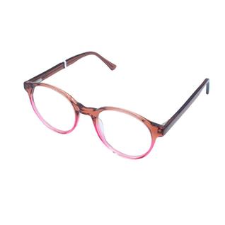 Armação Óculos de Grau Sorelle Feminino Redondo Caramelo Rosa