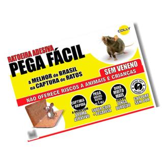 Armadilha Adesiva Pega Fácil  Papel Colante para Ratos e Camundongos  1 Unidades