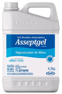 Asseptgel Higienizador de mãos cristal 4,3kg - Start