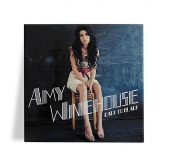 Azulejo Decorativo Amy Winehouse Back to Black 15x15