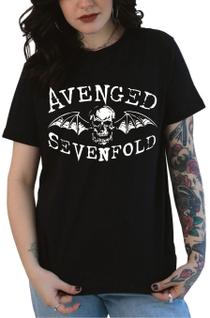 Baby look Avenged Sevenfold 3 Rockwear Preta