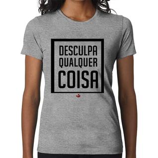 Baby Look Desculpa Qualquer Coisa - Foca na Moda