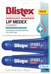 Bálsamo labial Blistex Lip Medex Cherry Tube 2x0,35 onças de hidratação avançada