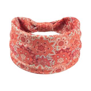 Bandana Boho Mandala para Mulher - Faixa de Cabelo Elástica e Absorvente de Suor