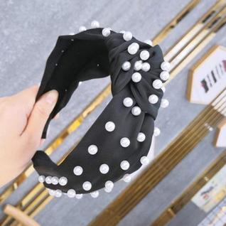 Bandanas de cabeça pearl headbands para mulheres, 1Pcs Elegante cabeça larga