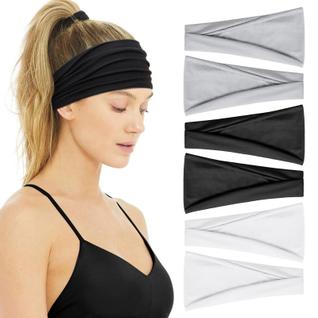 Bandanas Huachi Workout Gym, faixas de suor antiderrapantes para mulheres