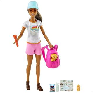 Barbie Boneca Articulada Com Cachorrinho Dia De Spa Caminhada HNC39 - Mattel
