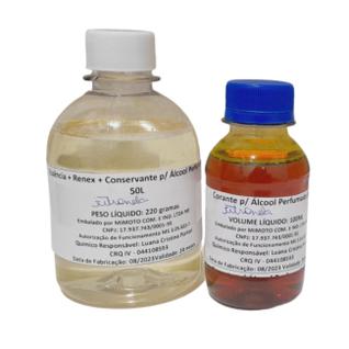 Base Concentrada Para Fazer 50l De Álcool Perfumado citronela acompanha receita kalim
