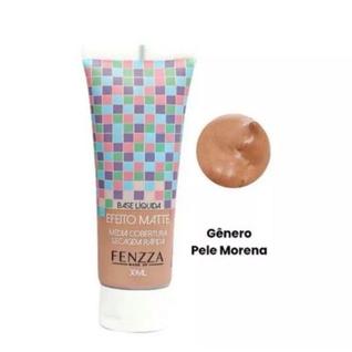 Base Líquida Matte Media Cobertura Secagem Rápida Fenzza