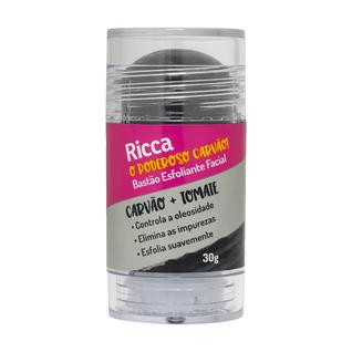 Bastão Esfoliante Facial Ricca O Poderoso Carvão 30g