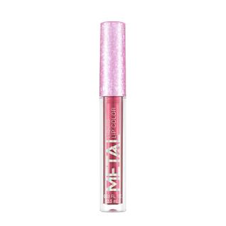 Batom líquido metálico brilho labial copo antiaderente esmalte labial maquiagem perolado